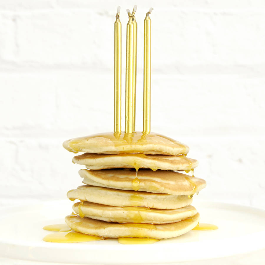 gold cake candles by peach blossom