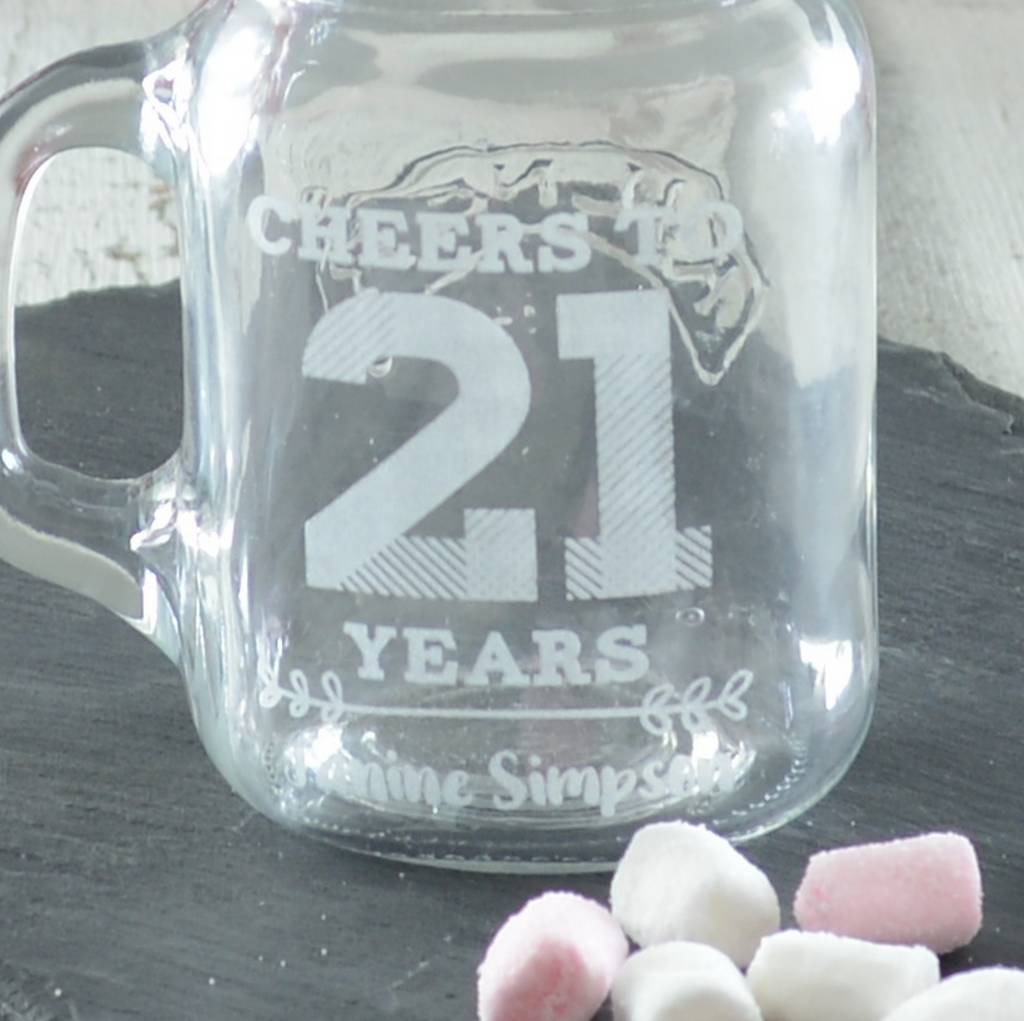 Birthday Personalised Shot Glass By Chalk And Cheese 7780