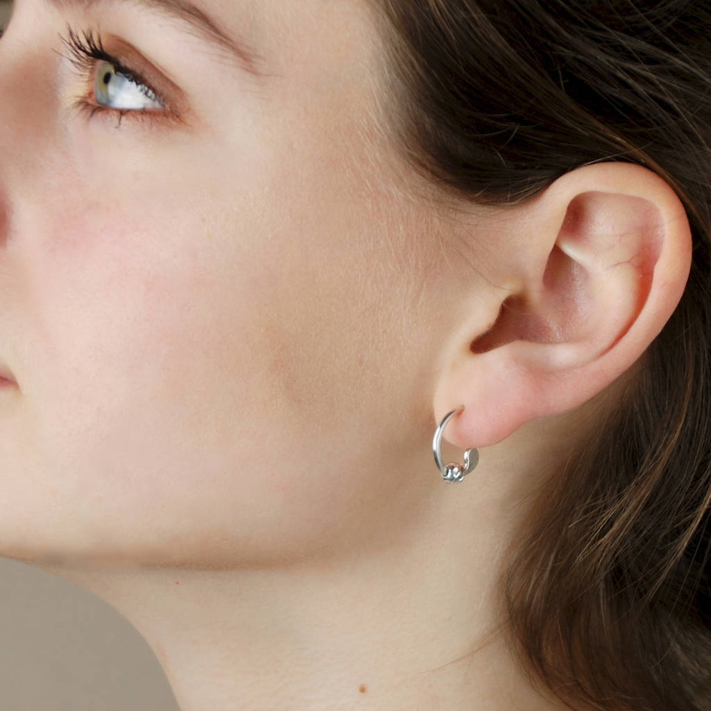 sterling silver heart sleeper earrings by penelopetom