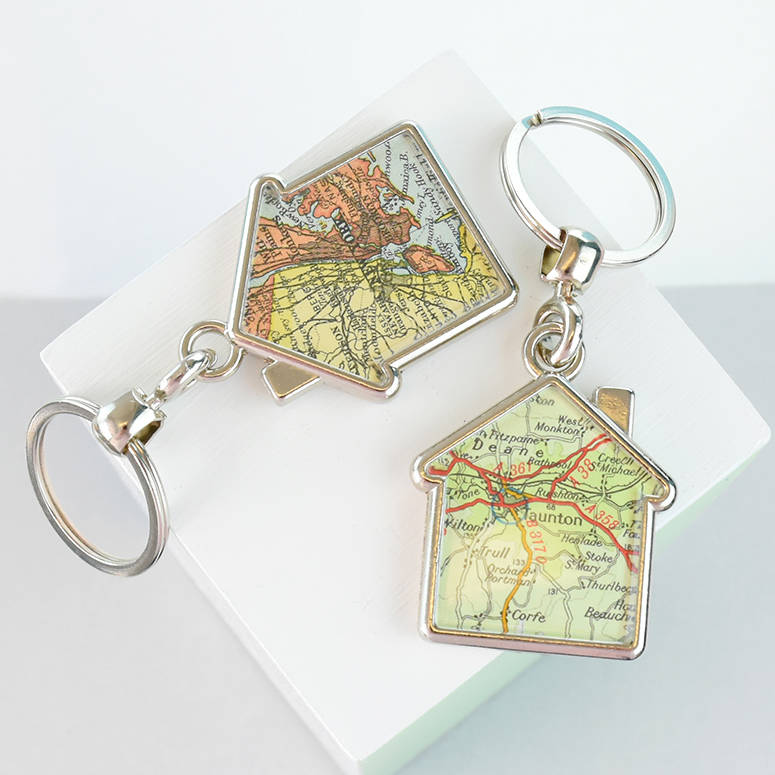 map double sided personalised keyring house by ellie ellie map double sided personalised keyring house by ellie ellie