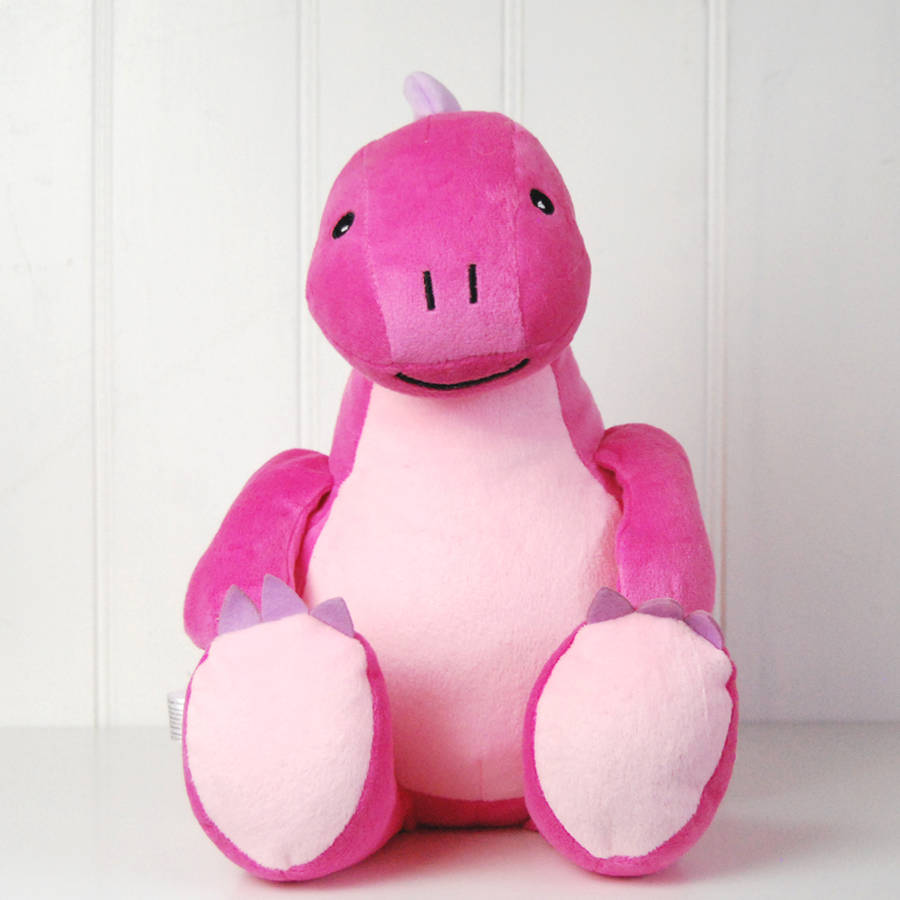 pink dragon soft toy