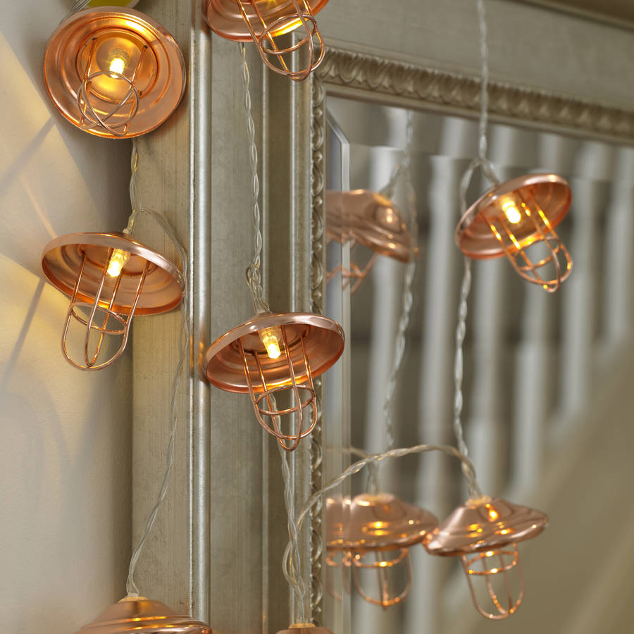 copper lantern string lights by garden selections notonthehighstreet.com