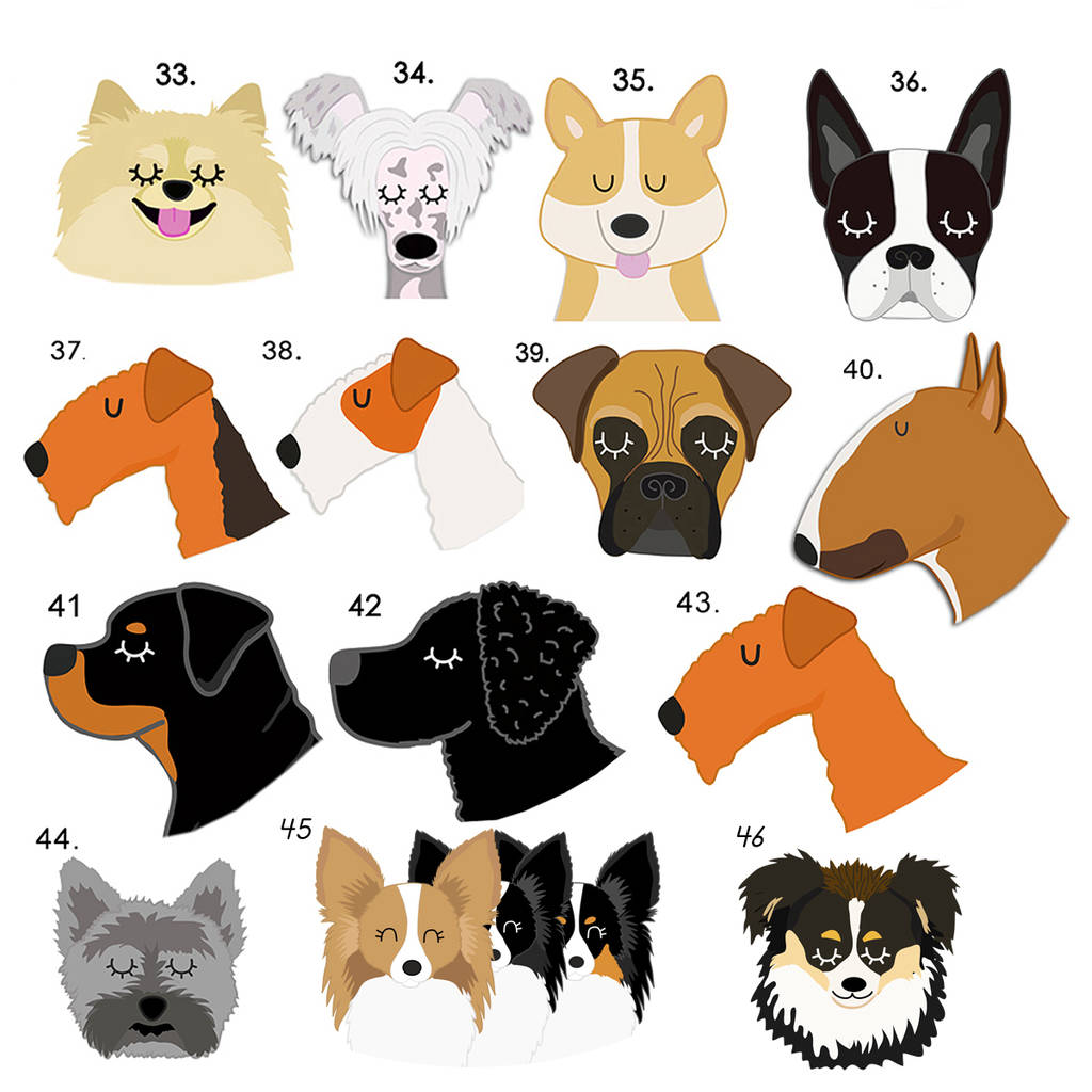 personalised marble dog breed id name tag by hoobynoo