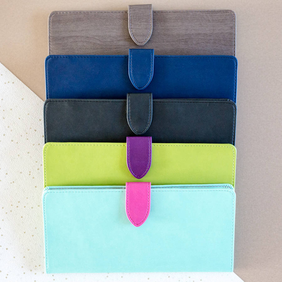 travel document wallet with initial more colours by ginger rose