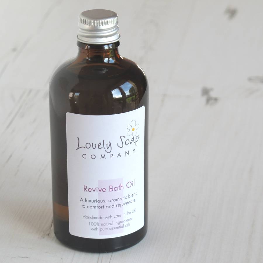 aromatherapy bath oil collection by lovely soap company