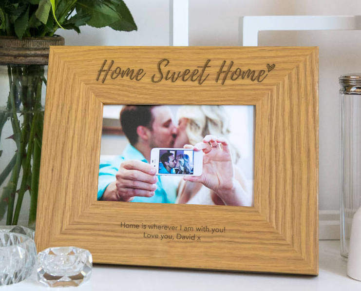 home sweet home quote photo frame by dust and things