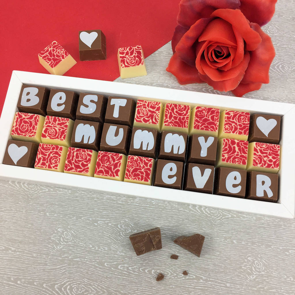 Best Mummy Ever Gift Box Of Personalised Chocolates By Chocolate By 