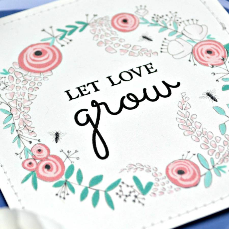 let love grow seed packet by paper bea