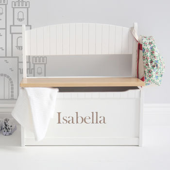 custom toy chest bench