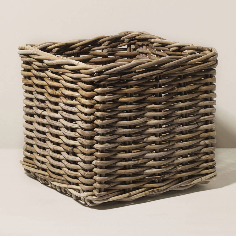 square willow storage basket by marquis & dawe
