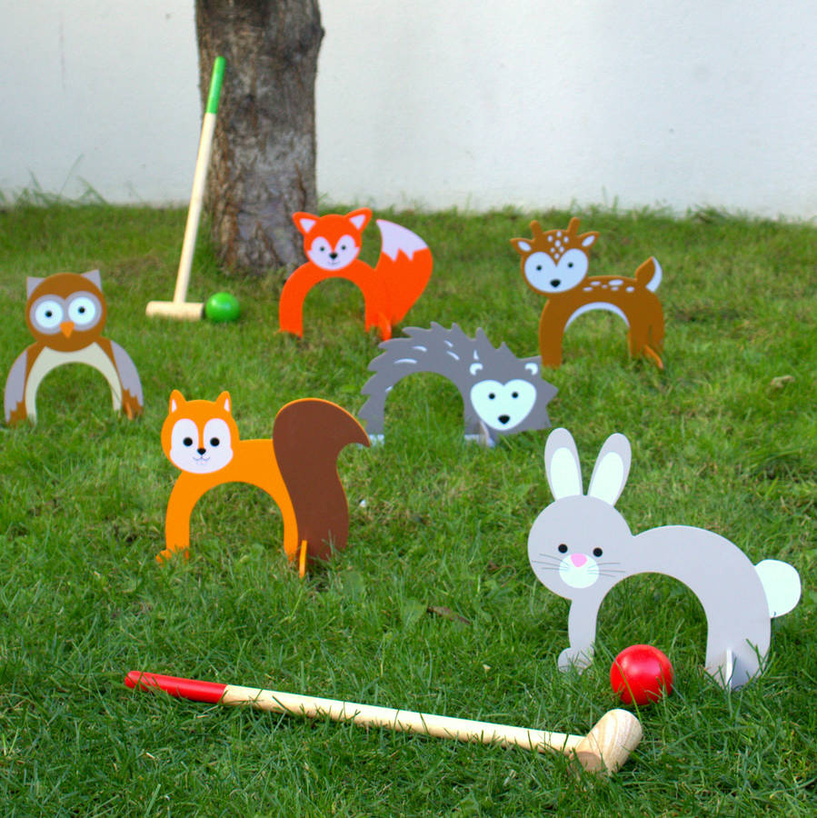 Woodland Animal Croquet Set By Little Ella James | Notonthehighstreet.com