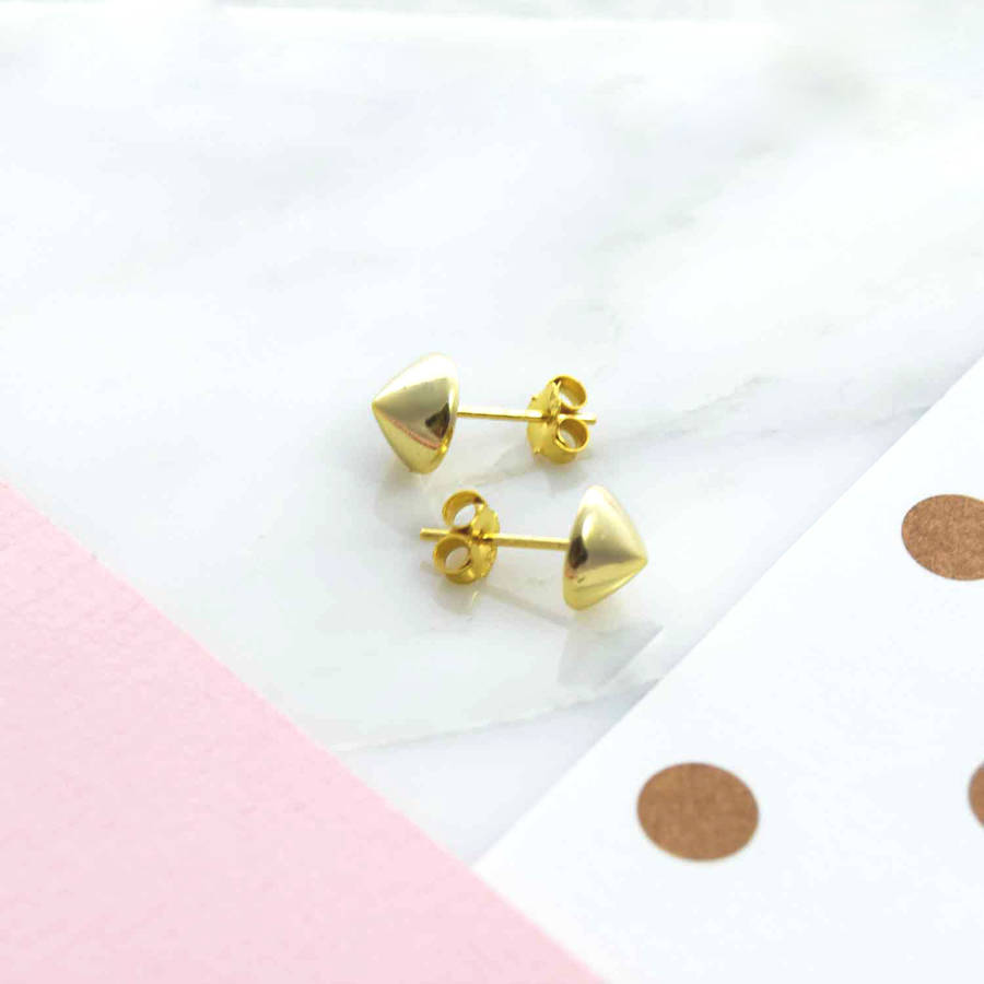 spike stud earrings by dainty edge jewellery