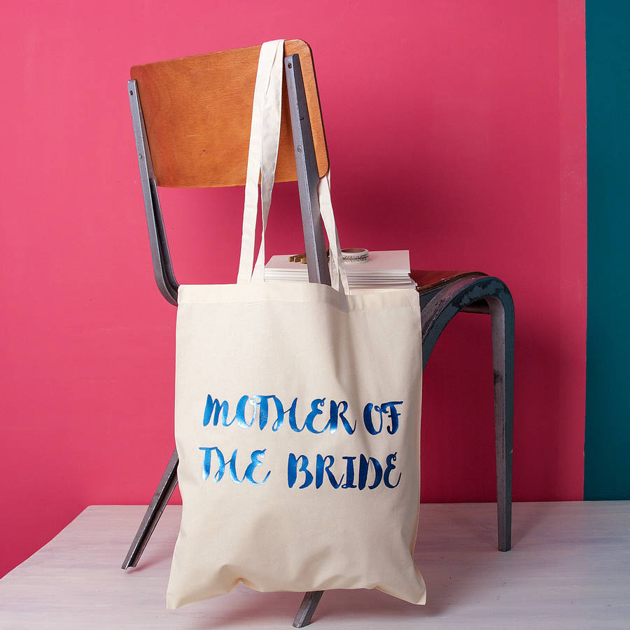 metallic wedding party tote bag by snapdragon