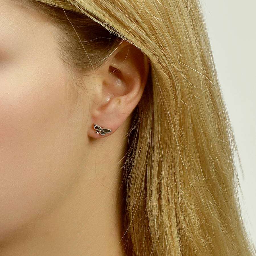 butterfly stud earrings by jana reinhardt jewellery