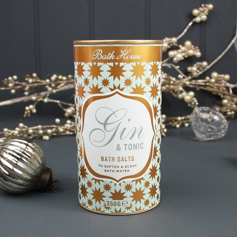 gin and tonic bath salts tube by bath house