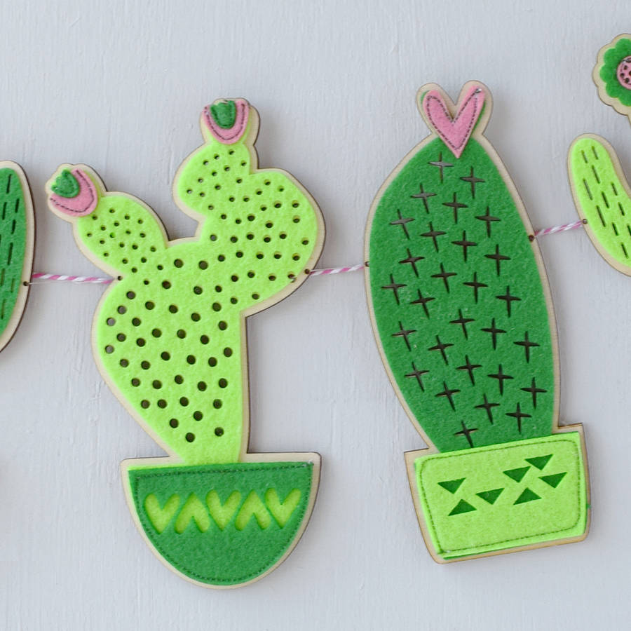 cactus garland by house of hooray