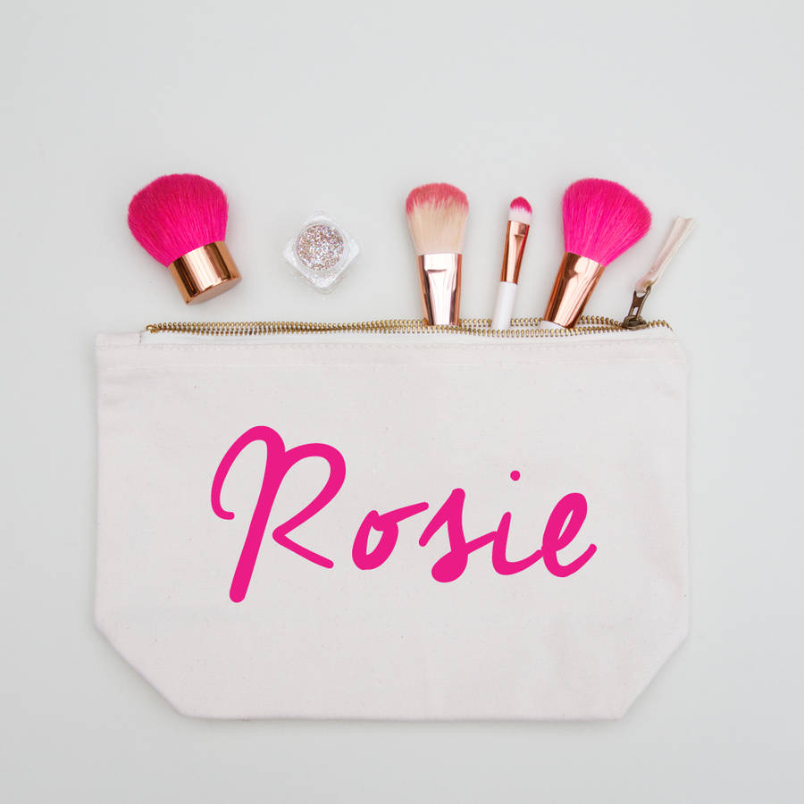 personalised name make up bag by jonny's sister