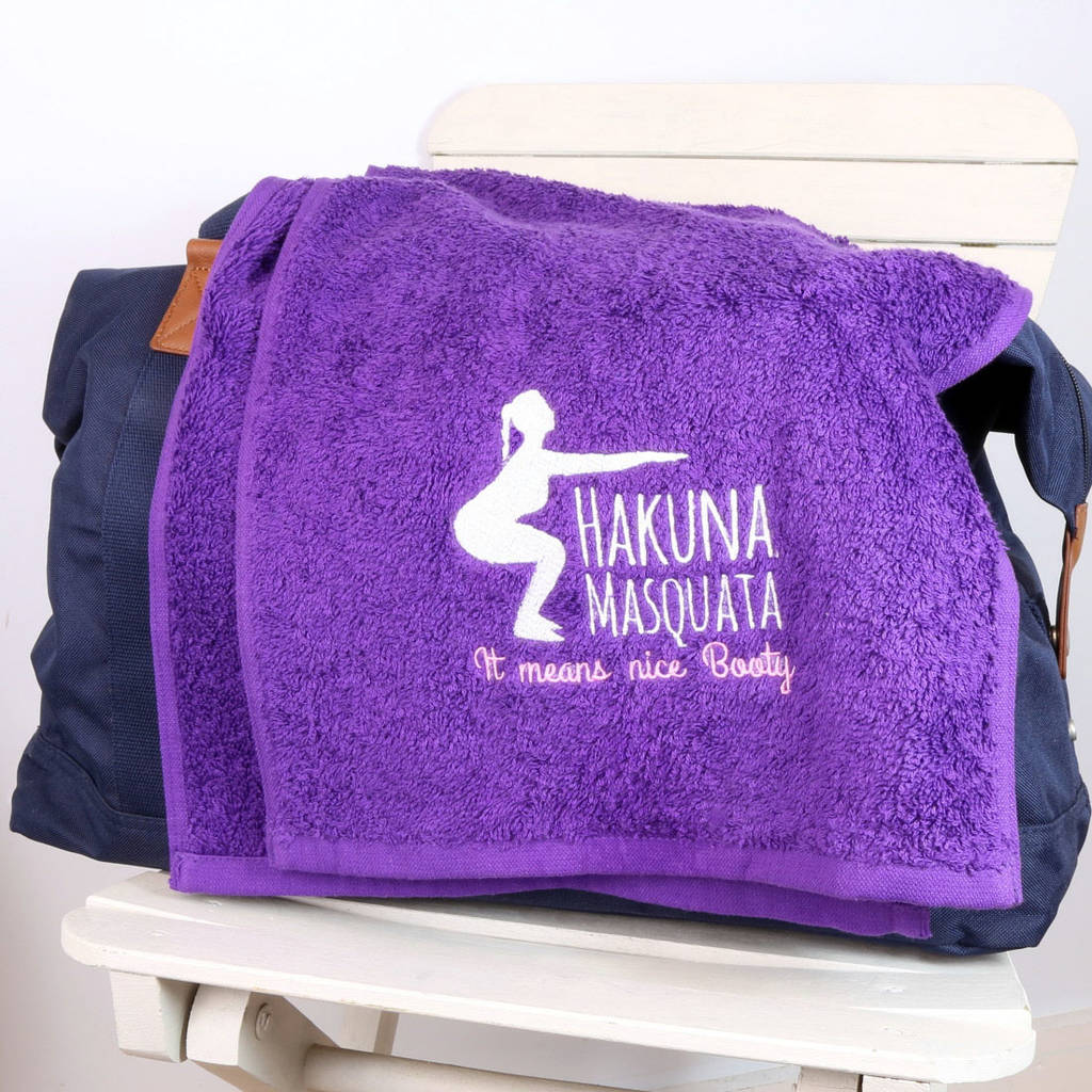 ladies gym towel by duncan stewart