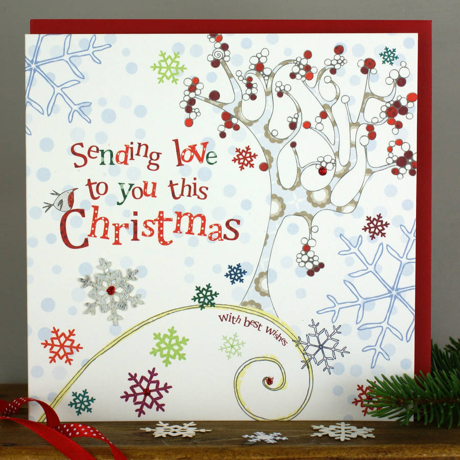 Thinking Of You Christmas Card By Molly Mae | Notonthehighstreet.com