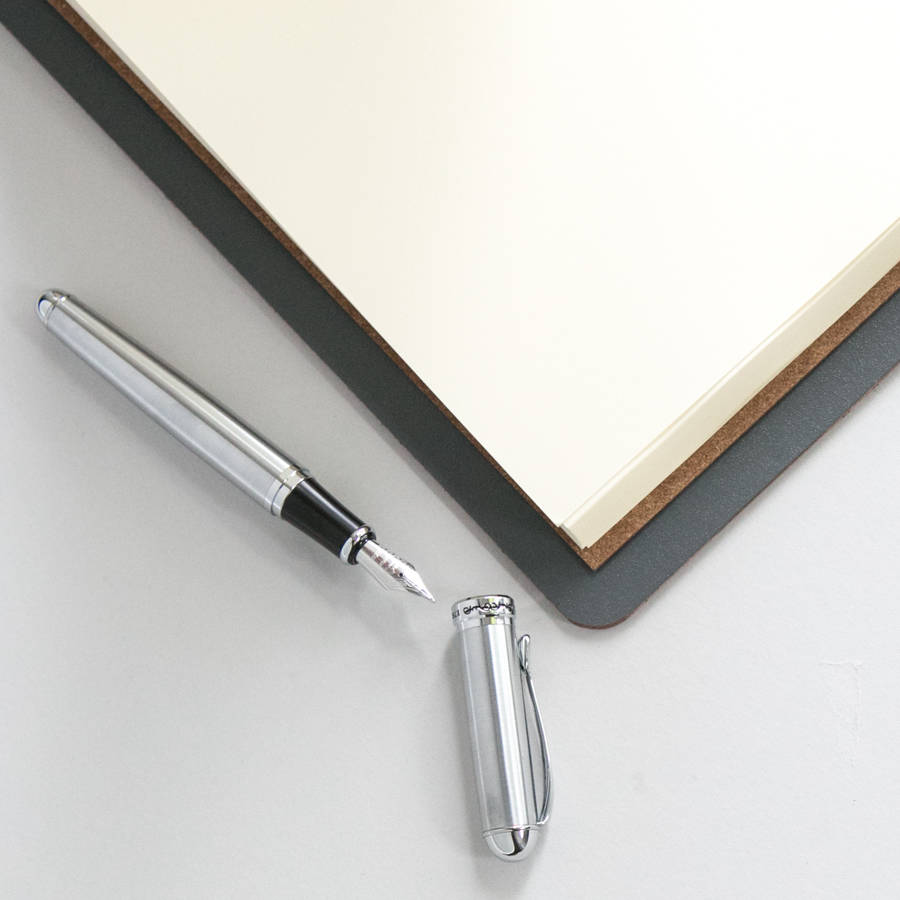 bespoke logo leather guest book by begolden