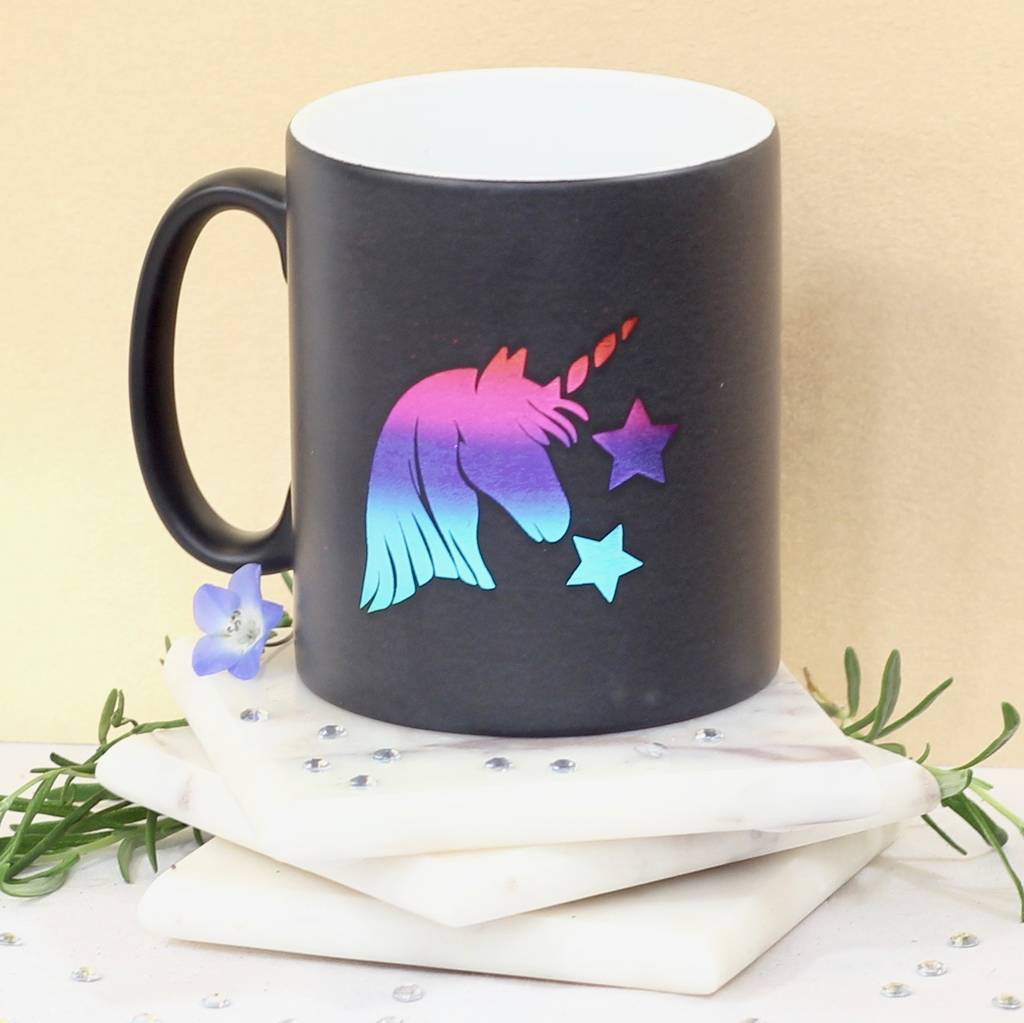 personalised metallic unicorn mug by beecycle
