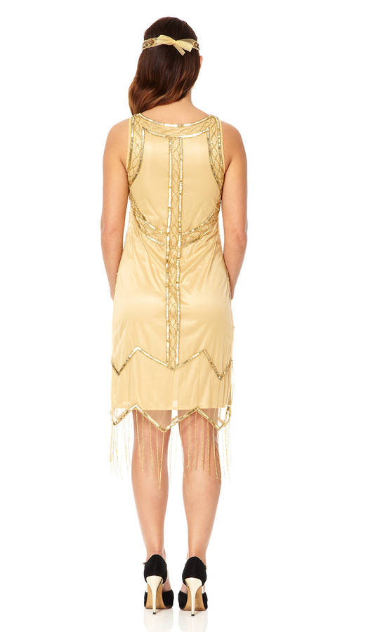 petite length 20s embellished fringe dress by gatsbylady london | notonthehighstreet.com