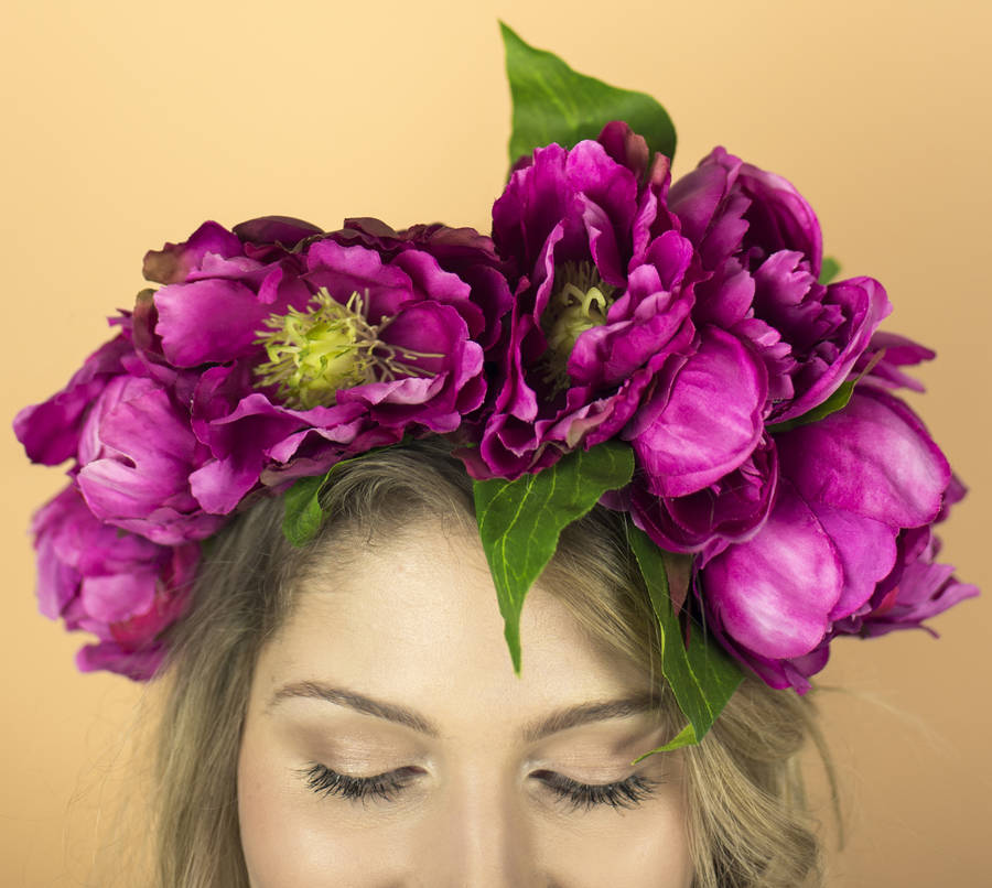 oversized peony crown by crown and glory