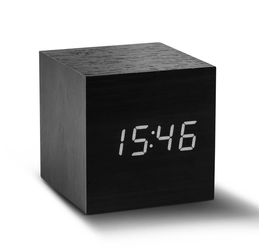 Cube Click Clock By Gingko Notonthehighstreet