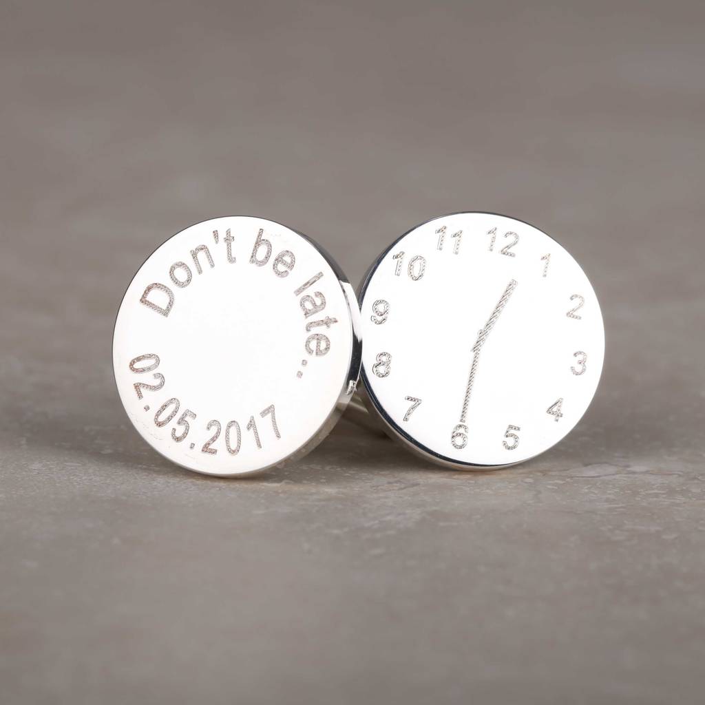 personalised wedding cufflinks with sayings by nest