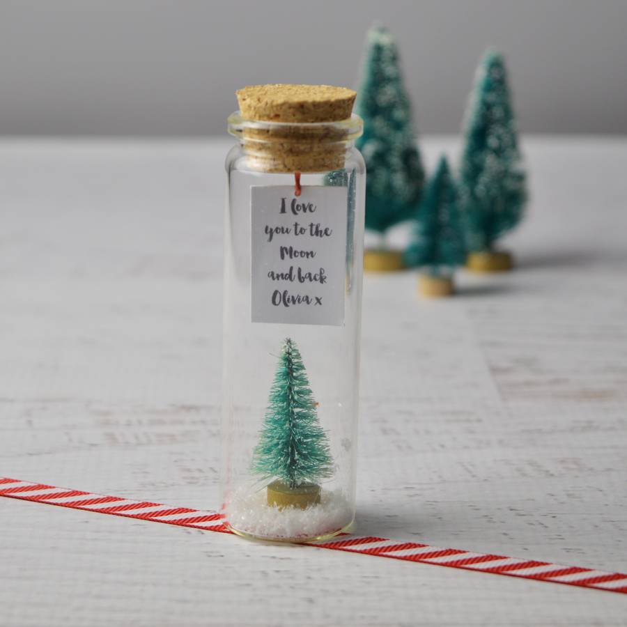 personalised christmas message in a bottle by hope and willow  notonthehighstreet.com