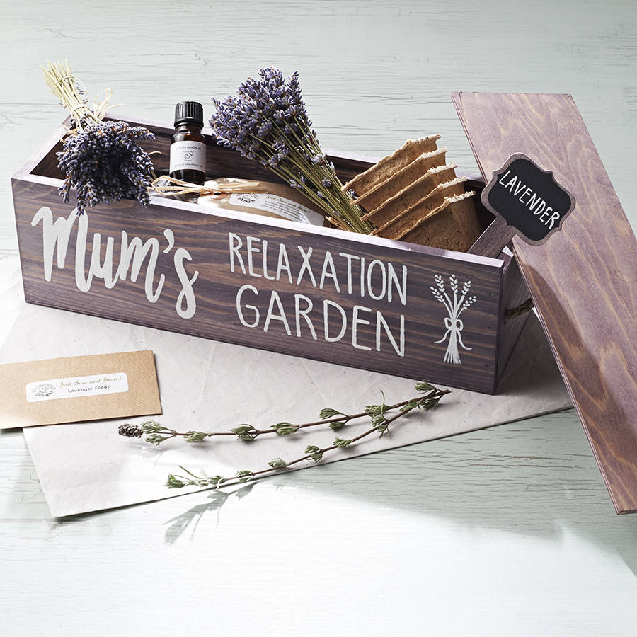personalised grow your own lavender window box garden by potting shed