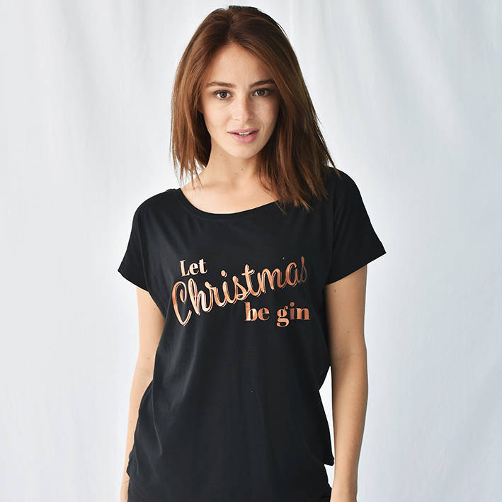 gin christmas tshirt