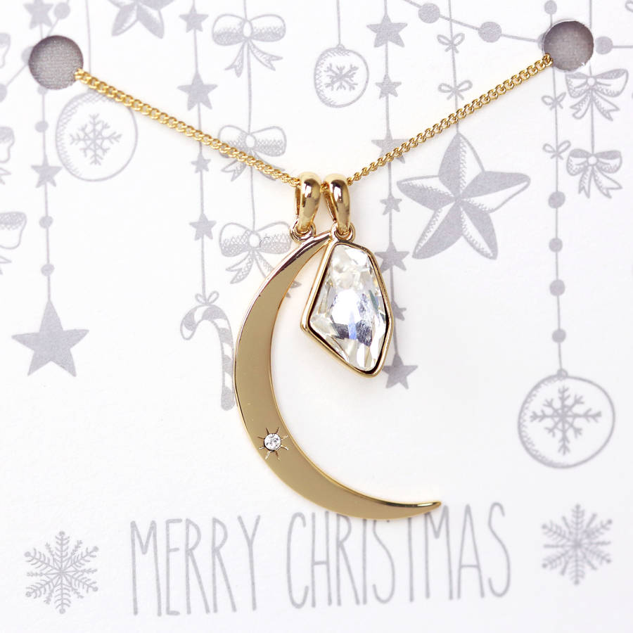 Crescent Moon Charm Necklace By J S Jewellery Notonthehighstreet