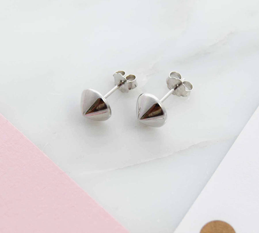 spike stud earrings by dainty edge jewellery