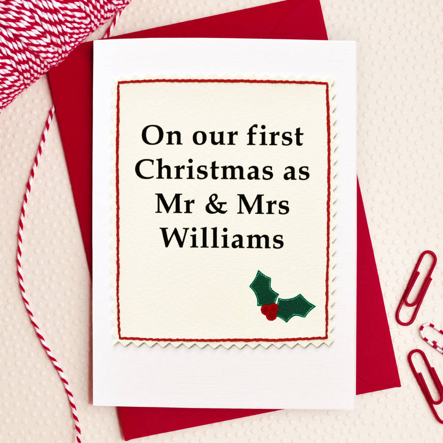 Married Christmas Cards 