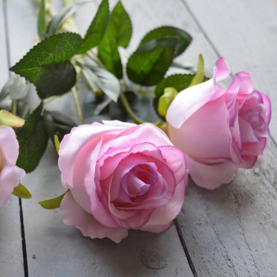 rose faux flower single stem by hannah halfpennie