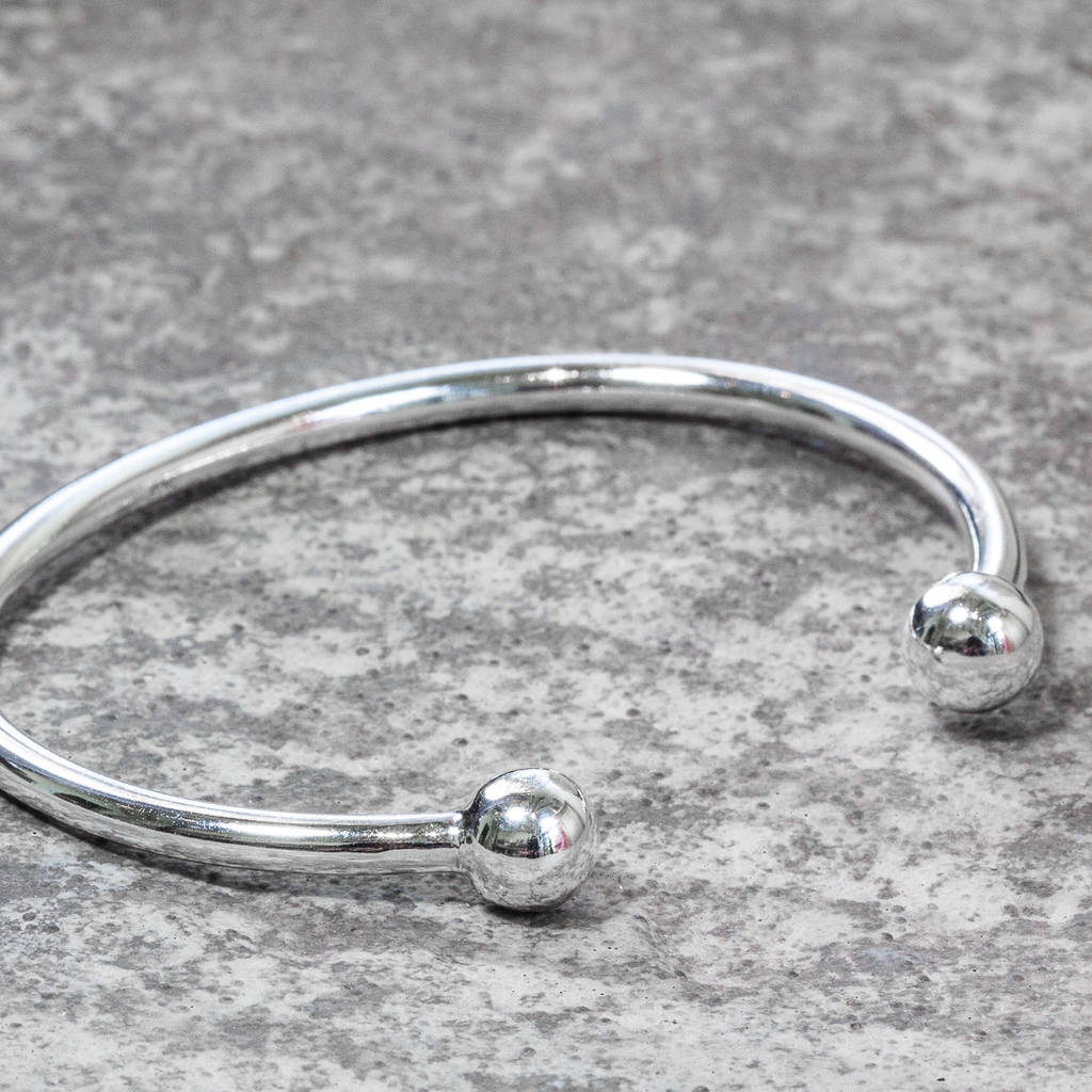 sterling silver torque bangle by the jewellery boutique