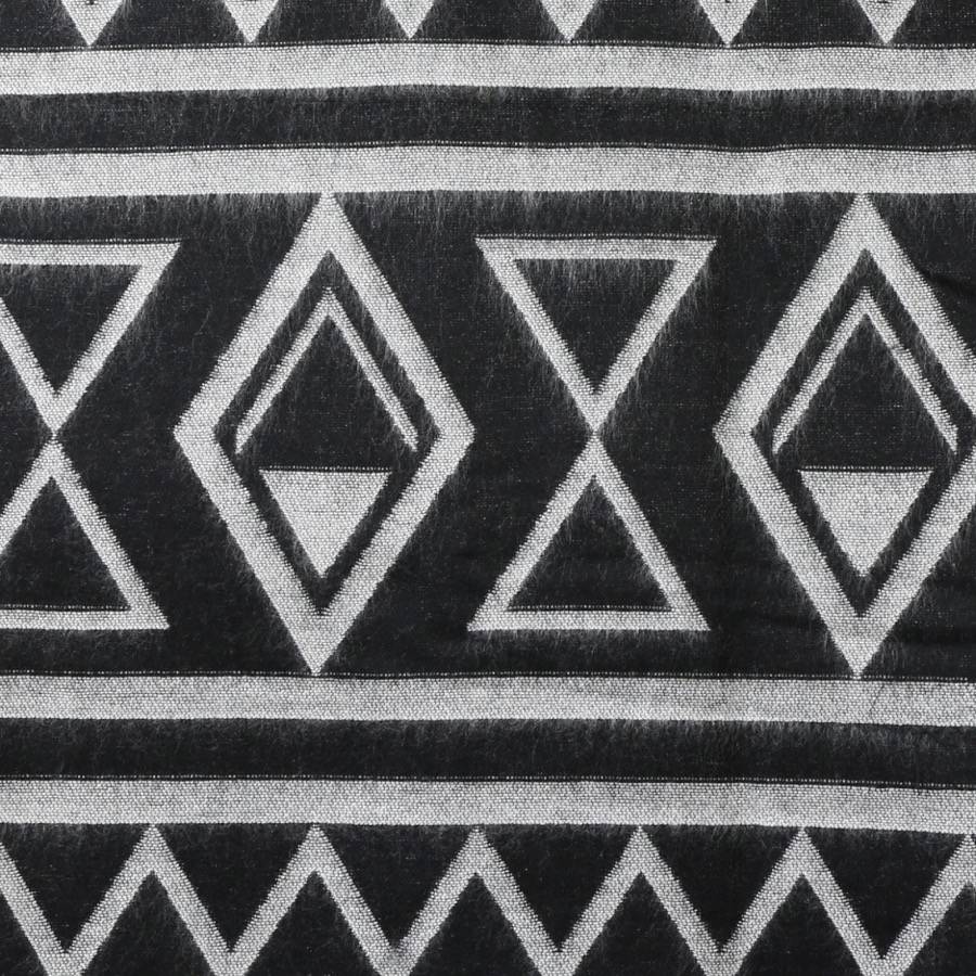 embroidered aztec monochrome blanket scarf by lisa angel