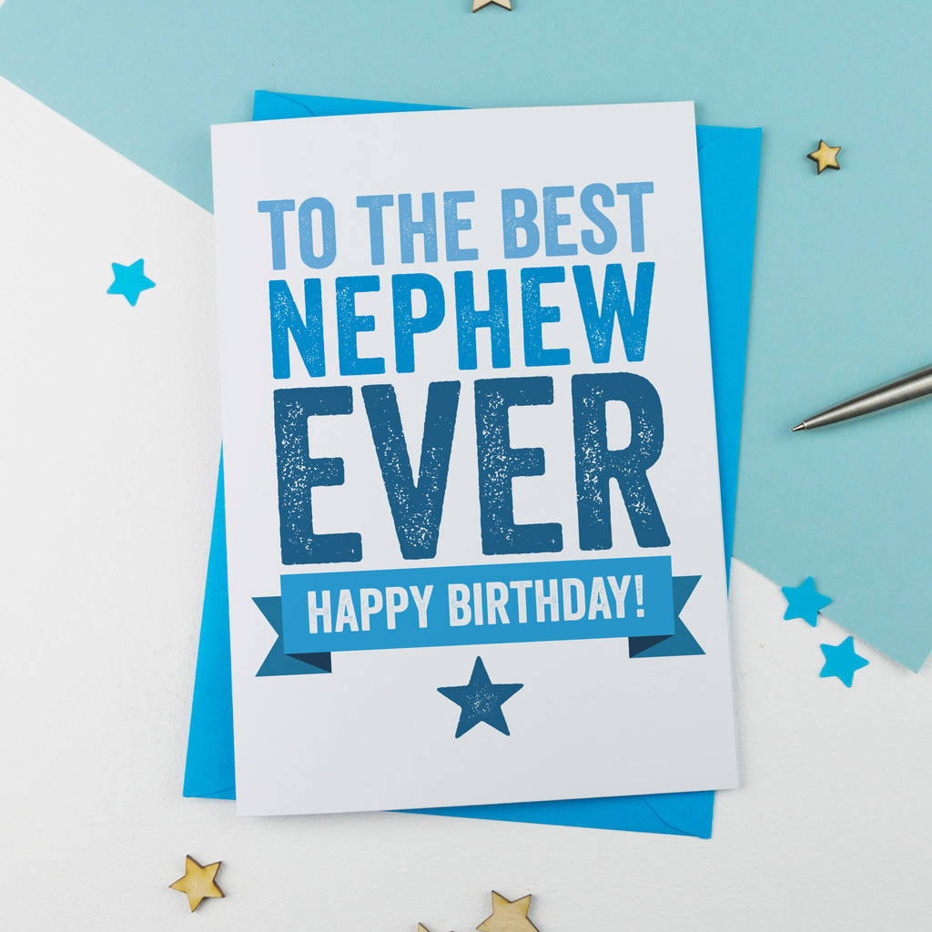 best nephew birthday card by a is for alphabet