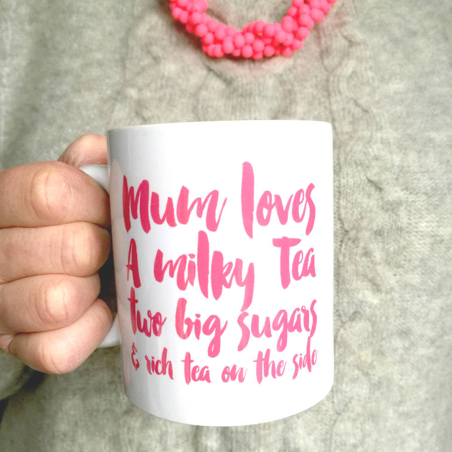 personalised 'loves' mug for her by pickle pie gifts