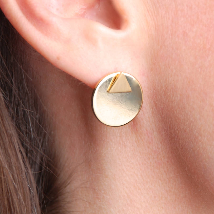 geometric three way shape earrings by penelopetom