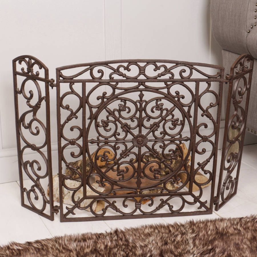 cast iron fire screen by dibor