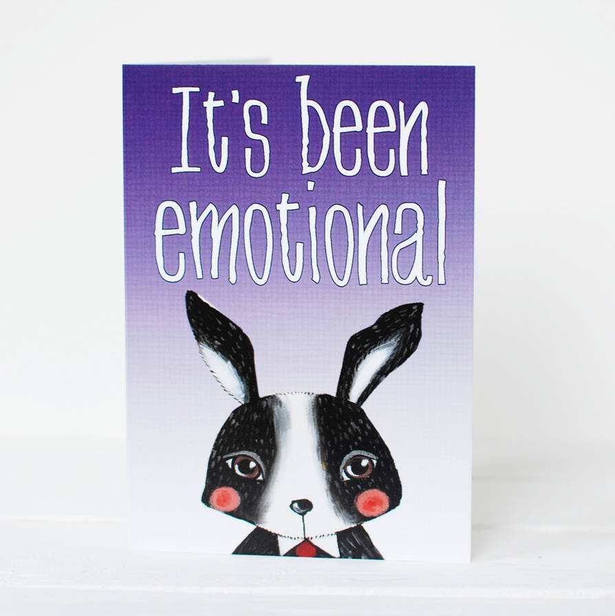 Funny Thank You Card it s Been Emotional By Prints Of Heart 