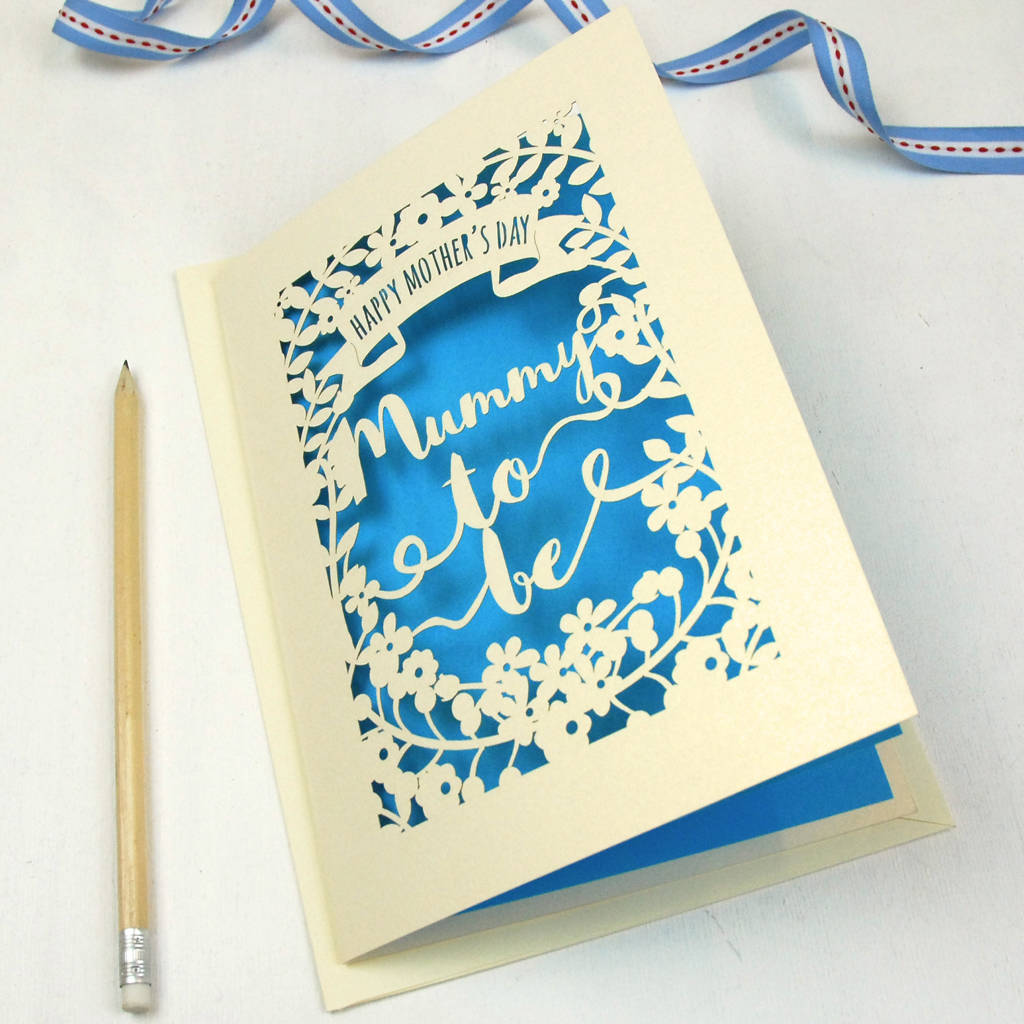 Papercut Mummy To Be Mothers Day Card By Pogofandango