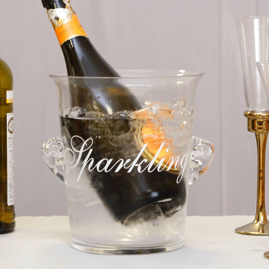 sparkling glass wine cooler by dibor