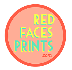 Red Faces Prints logo