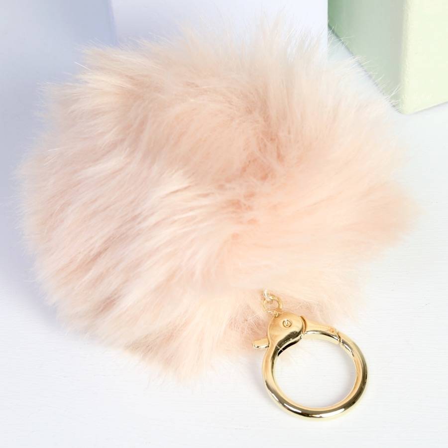 fluffy bag charm or keyring by lisa angel
