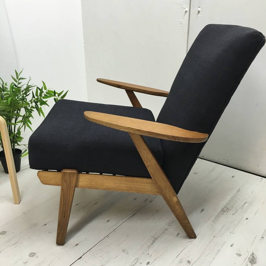 mid century refurbished parker knoll armchair by jeremy bull and co