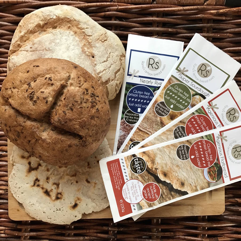 gluten free sourdough bread mixes by rana's artisan bakery