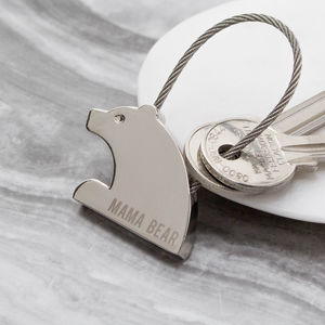 personalised bear keyring